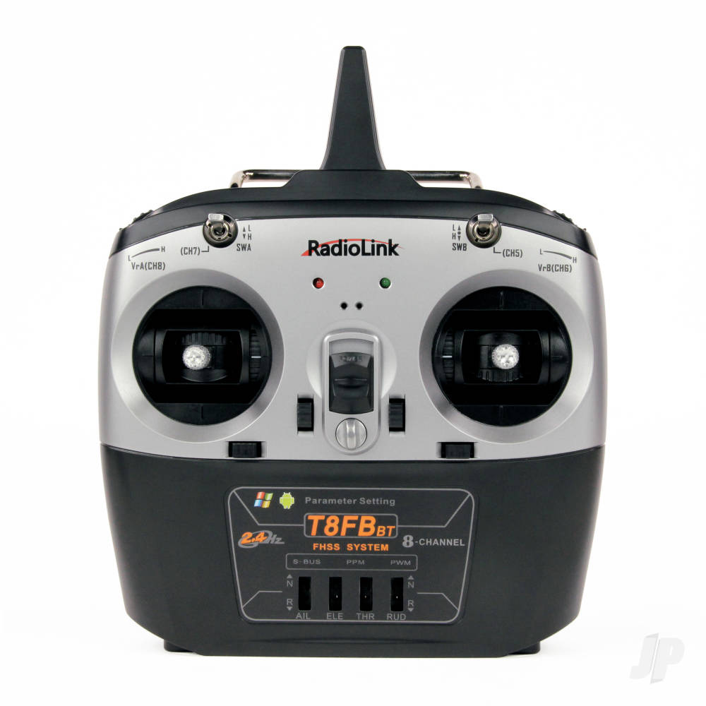 RadioLink T8FB 2.4GHz 8-Channel Transmitter with Bluetooth and 2x R8EF Receivers