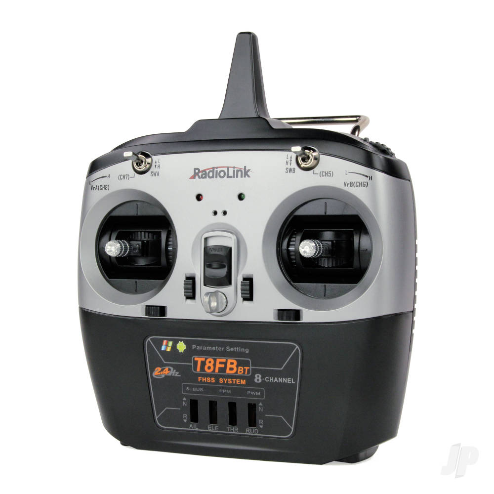 RadioLink T8FB 2.4GHz 8-Channel Transmitter with Bluetooth and 2x R8EF Receivers (Mode 1)-3