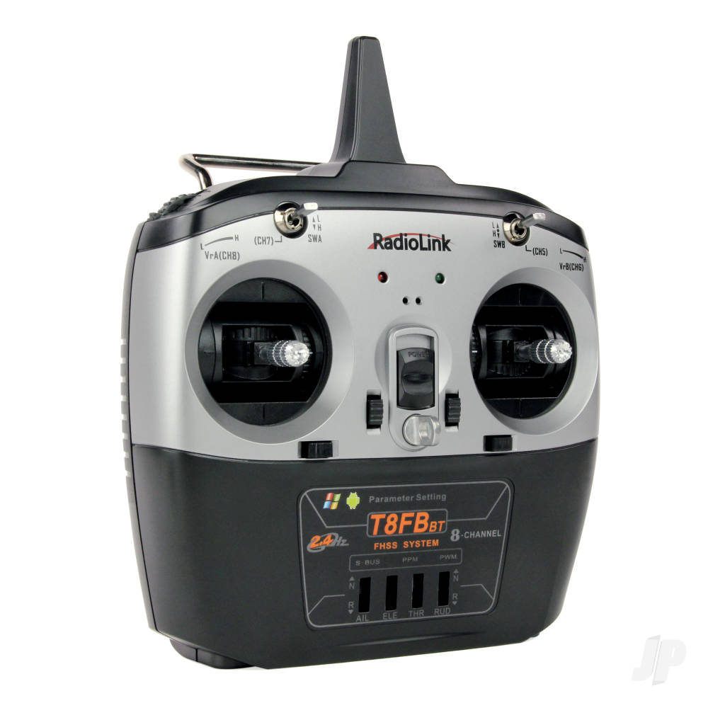 RadioLink T8FB 2.4GHz 8-Channel Transmitter with Bluetooth and 2x R8EF Receivers (Mode 1)-8