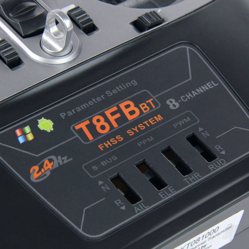 RadioLink T8FB 2.4GHz 8-Channel Transmitter with Bluetooth and 2x R8EF Receivers (Mode 1)-10