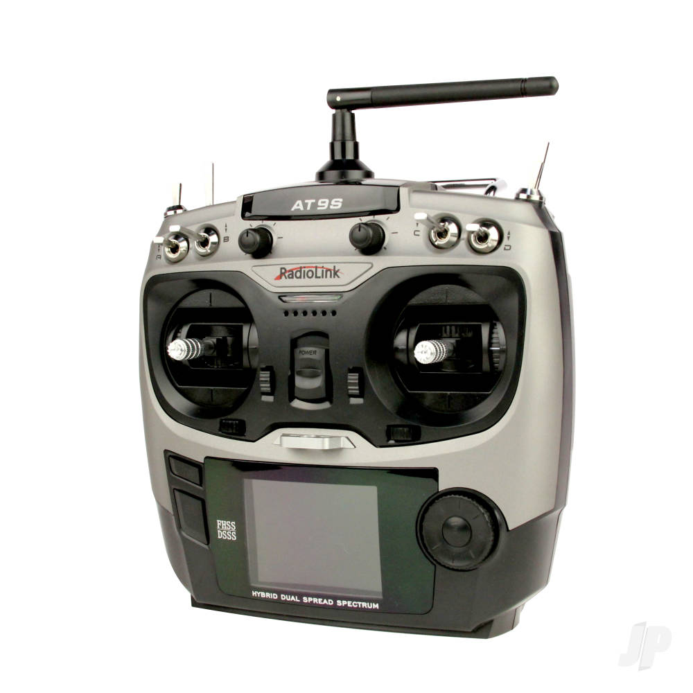 RadioLink AT9S 2.4GHz 10-Channel Transmitter with Receiver (Silver) (Mode 1)-2