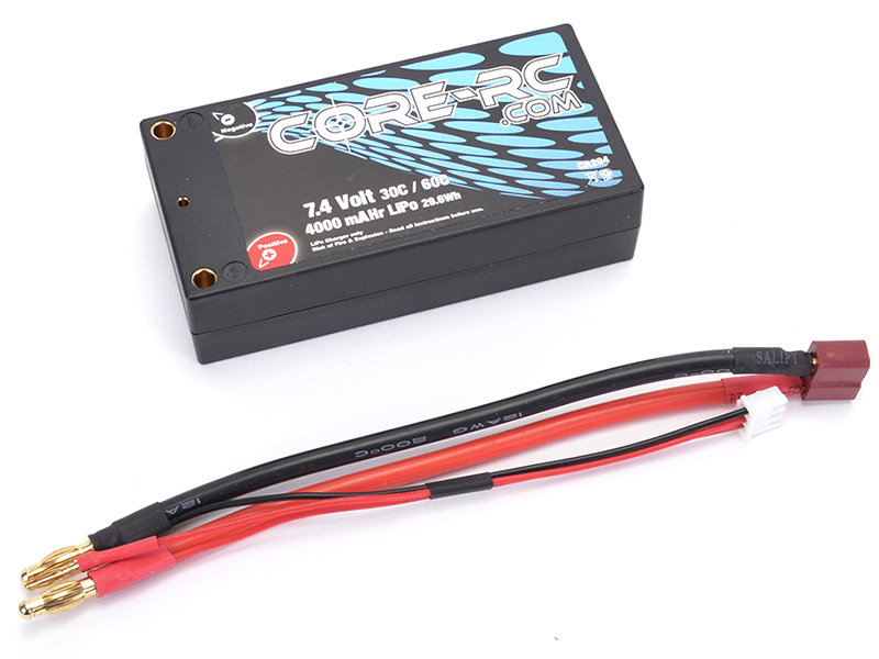 Core RC 4000mAh 7.4V 30/60C 2S Shorty LiPo