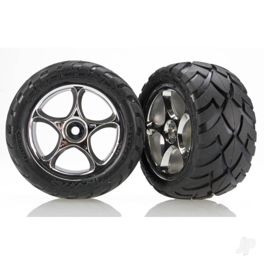 Traxxas Wheels & Tyres, Assembled Tracer 2.2in (2 pcs)
