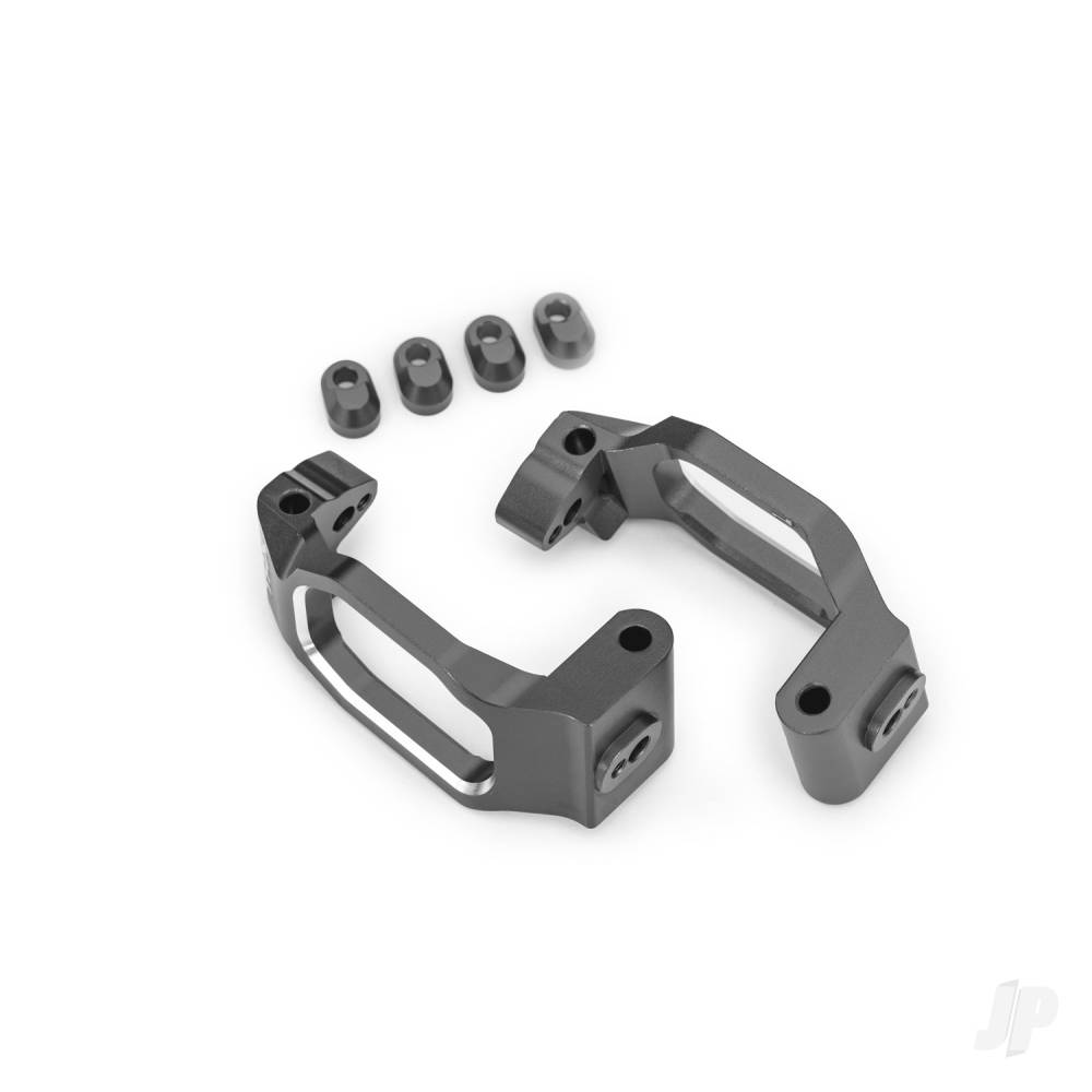 traxxas-caster-blocks-6061-t6-aluminium-grey-anodised-left-right-4x22mm-pin-4-3x10mm-bcs-with-threadlock-4-retainers-4