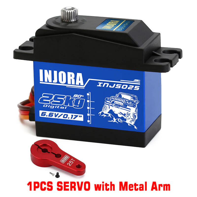 INJORA INJS025 25KG Large Torque Waterproof Metal Gear Digital Servo For RC Model