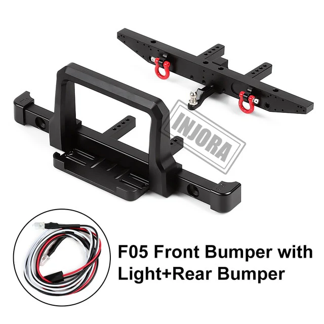 INJORA Classic Metal Front Rear Bumper For Traxxas TRX-4