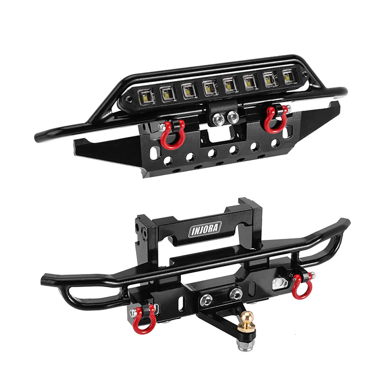 INJORA CNC Aluminum Front Rear Bumpers V2 For 1/18 TRX4M Bronco (4M-43)