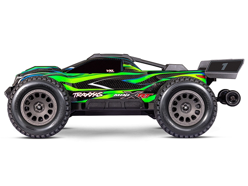 traxxas-mini-xrt-vxl-3s-4wd-rtr-race-truck-green-tqi-2-ch-vxl-3s-2s-lipo-usb-c-charger-clipless-body