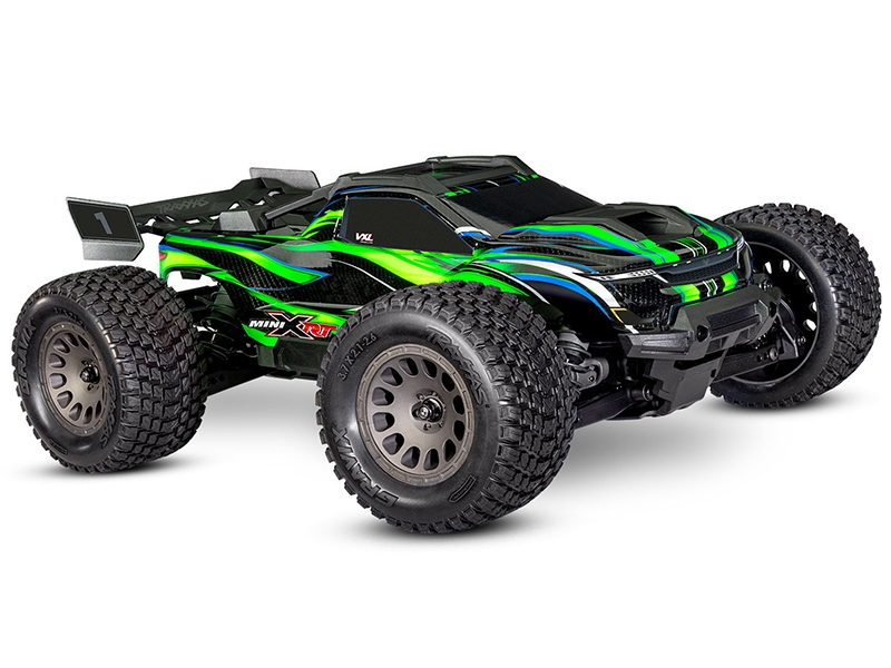 Traxxas Mini XRT VXL-3S 4WD RTR Race Truck, Green (+ TQi 2-ch, VXL-3S, 2S LiPo, USB-C Charger, Clipless Body)-4