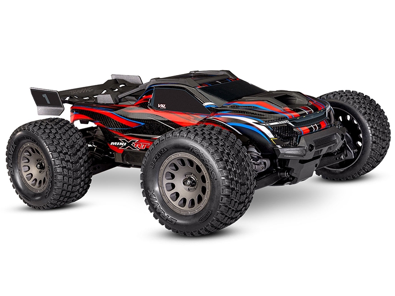 traxxas-mini-xrt-vxl-3s-4wd-rtr-race-truck-red-tqi-2-ch-vxl-3s-2s-lipo-usb-c-charger-clipless-body