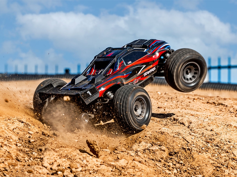Traxxas Mini XRT VXL-3S 4WD RTR Race Truck, Red (+ TQi 2-ch, VXL-3S, 2S LiPo, USB-C Charger, Clipless Body)-8