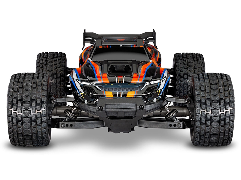 Traxxas Mini XRT VXL-3S 4WD RTR Race Truck, Orange (+ TQi 2-ch, VXL-3S, 2S LiPo, USB-C Charger, Clipless Body)-3