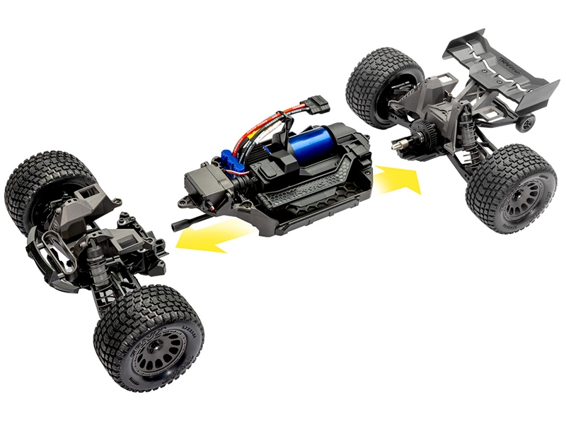 Traxxas Mini XRT VXL-3S 4WD RTR Race Truck, Blue (+ TQi 2-ch, VXL-3S, 2S LiPo, USB-C Charger, Clipless Body)-5