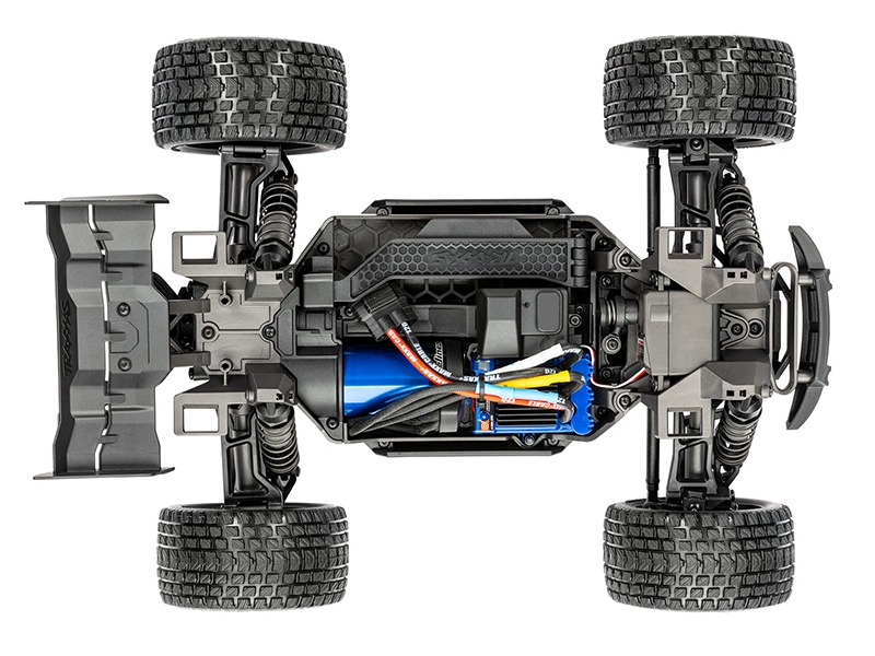 Traxxas Mini XRT VXL-3S 4WD RTR Race Truck, Blue (+ TQi 2-ch, VXL-3S, 2S LiPo, USB-C Charger, Clipless Body)-7