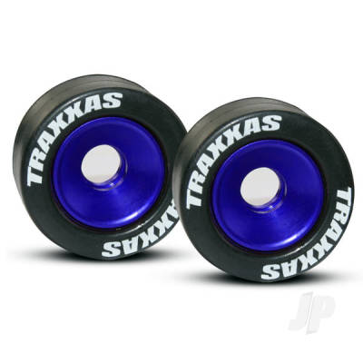 Wheels, aluminium (blue-anodised) (2pcs)