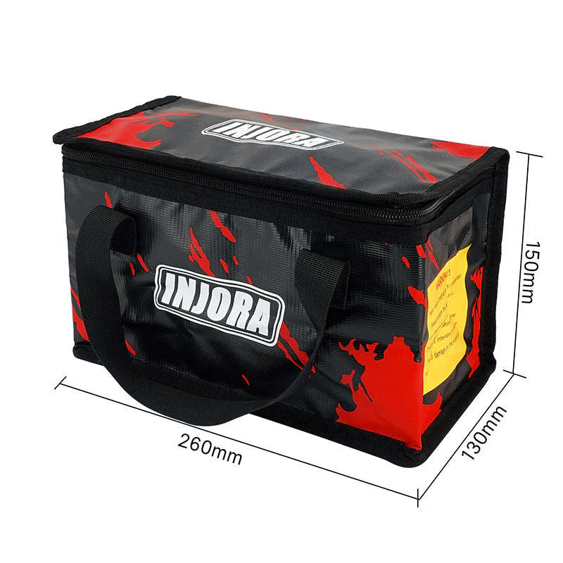 INJORA LiPo Battery Safe Bag Storage Pouch (260*130*150mm)-3