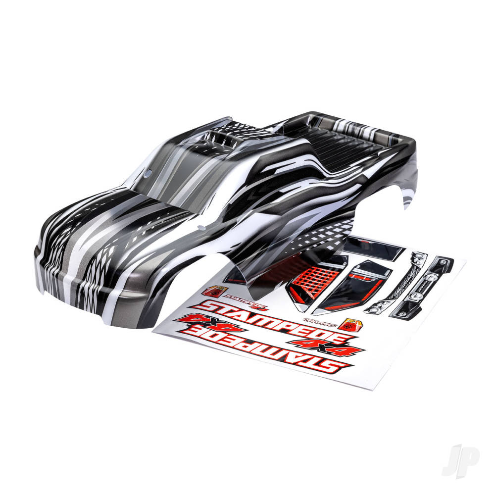 Traxxas Body, Stampede 4X4, ProGraphix (graphics are printed, requires paint & final colour application) / decal sheet