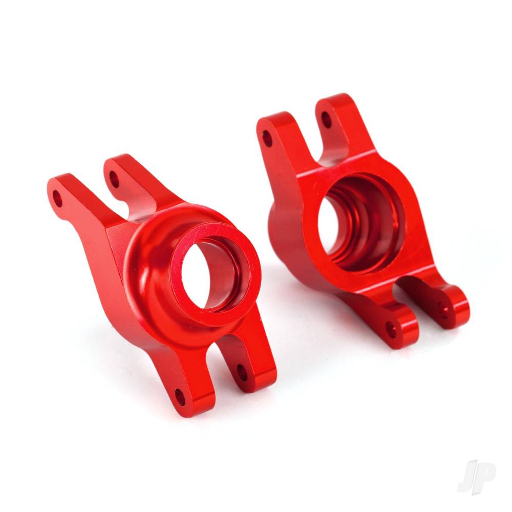 Traxxas Carriers, stub axle (Red-anodised 6061-T6 aluminium) (Rear) (2 pcs)