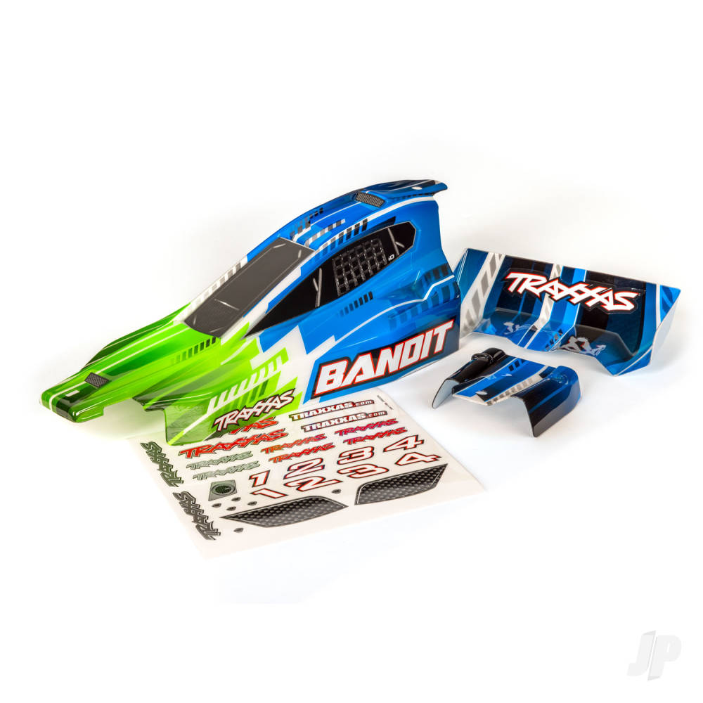 traxxas-body-bandit-also-fits-bandit-vxl-green-wing-painted-decals-applied-2