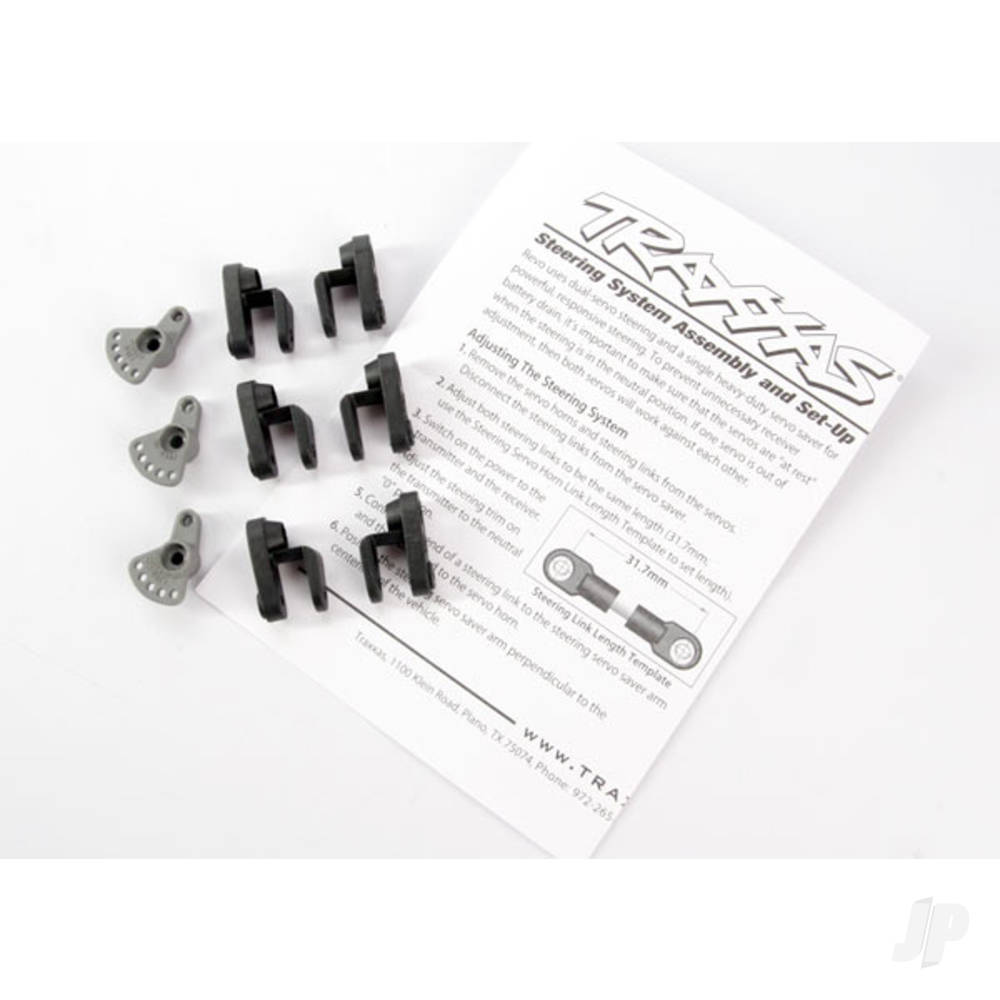 Traxxas Servo horns, steering and throttle (for non-Traxxas servos (Hitec, JR, KO, Airtronics))