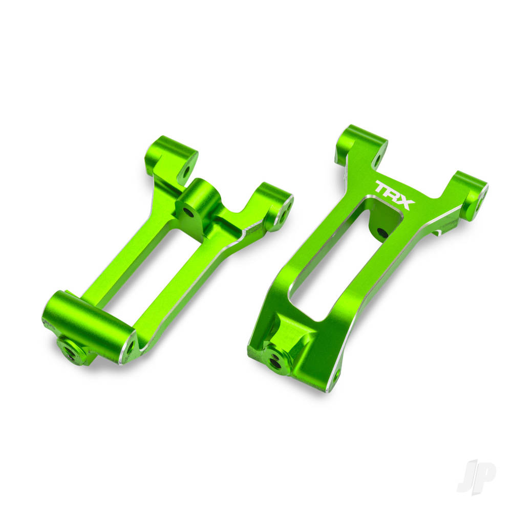 traxxas-caster-blocks-c-hubs-6061-t6-aluminium-green-anodised-left-right-3x8mm-bcs-with-threadlock-6