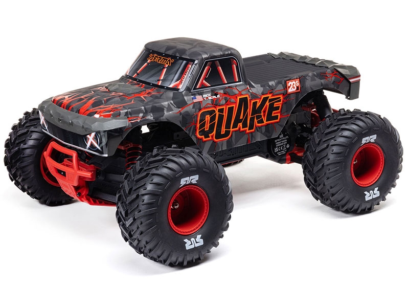 Arrma 1/10 QUAKE 223S DSC 2WD RTR Brushless Monster Truck, Red