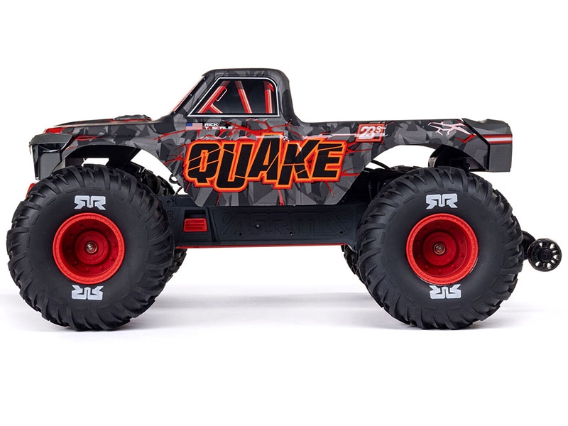 Arrma 1/10 QUAKE 223S DSC 2WD RTR Brushless Monster Truck, Red-2