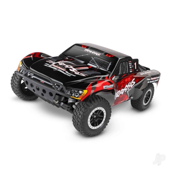 Traxxas Slash Extreme HD VXL 1:10 2WD RTR Brushless Electric Short Course Truck, Red (+ TQi 2-ch, TSM, VXL-3s, Velineon 3500, Magnum 272R, Clipless Body, Extreme HD Parts)