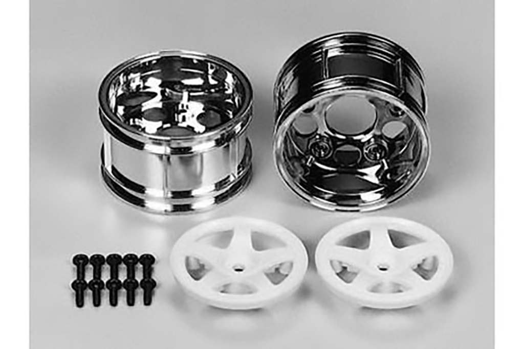 Tamiya RC 5SPOKE TWOPIECE WIDE WHEELS
