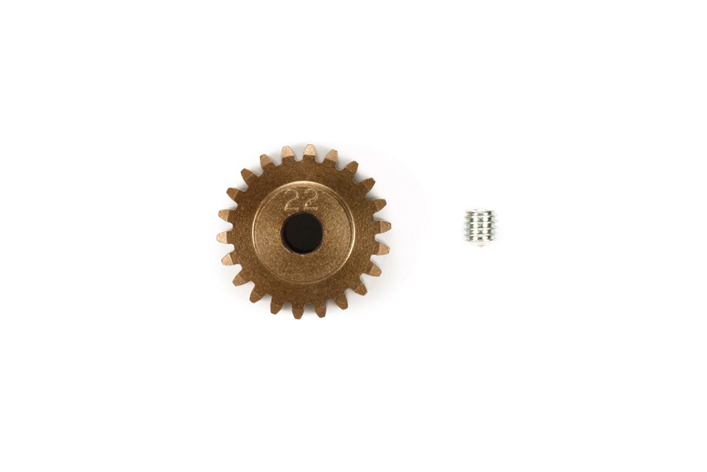 Tamiya 06 H Coated Alu Pinion 22T