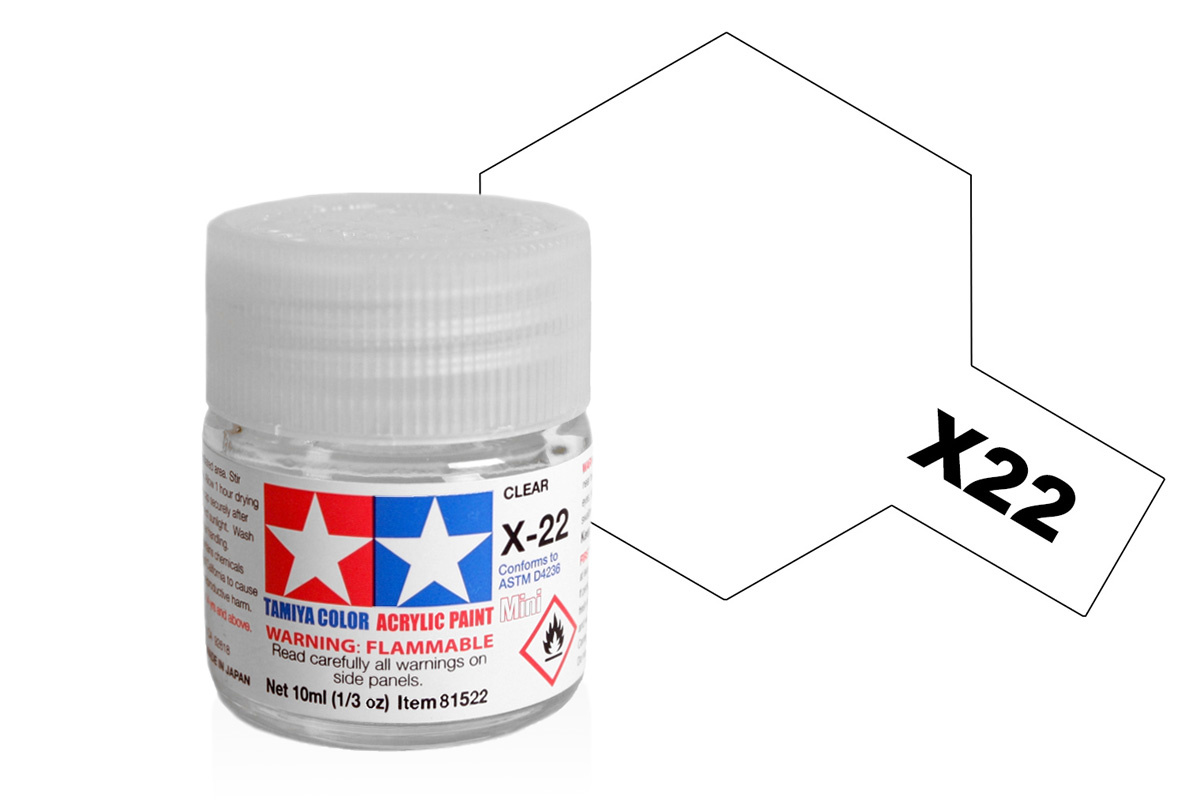 Tamiya Acrylic Mini X-22 Clear