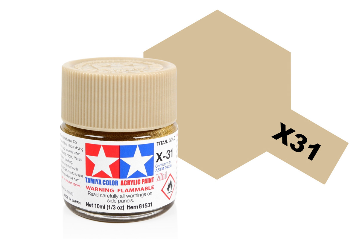 Tamiya Acrylic Mini X-31 Titan Gold