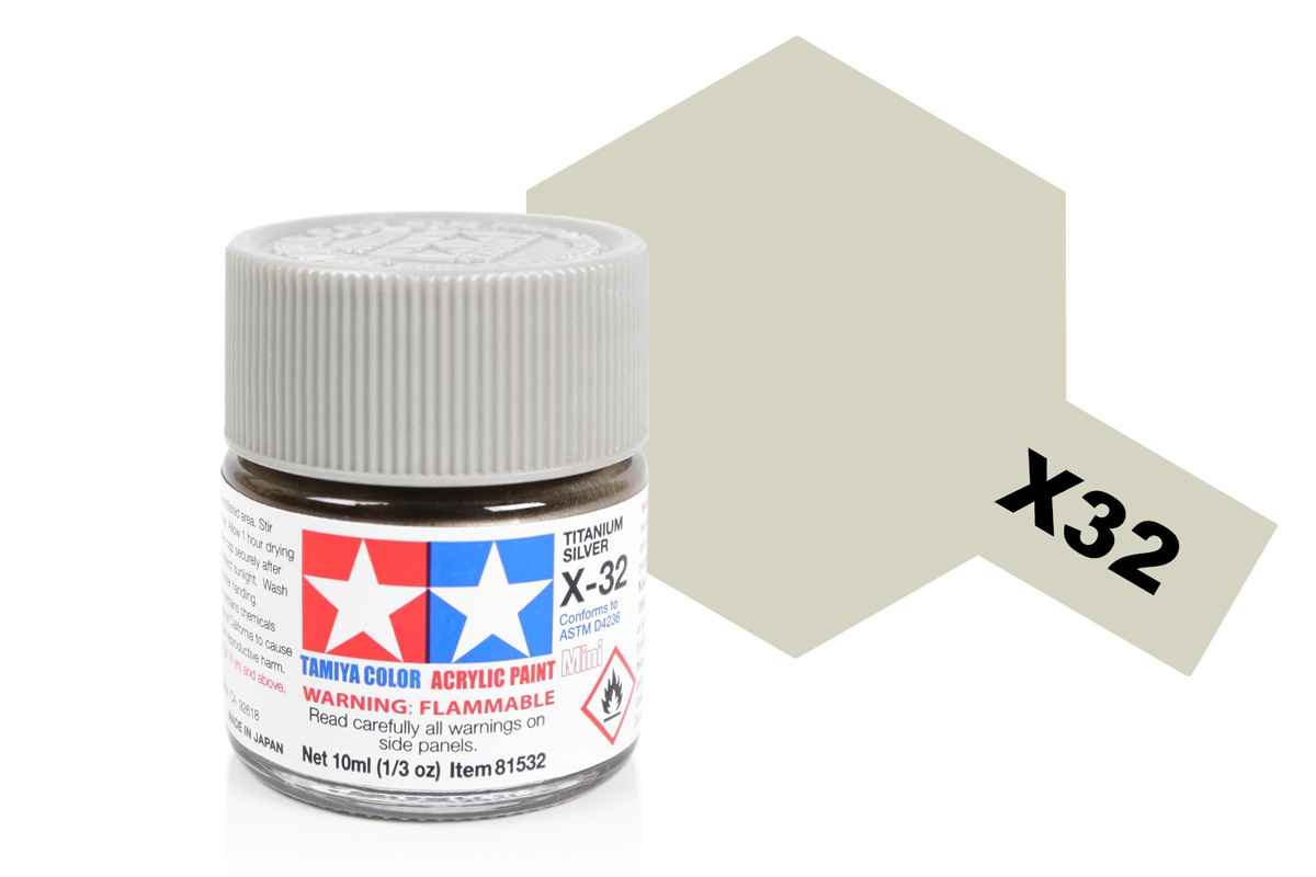 Tamiya Acrylic Mini X-32 Titan Silver
