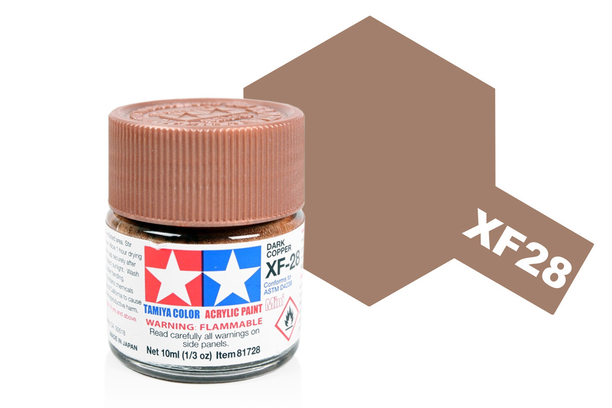 Tamiya Acrylic Mini XF-28 Dark Copper