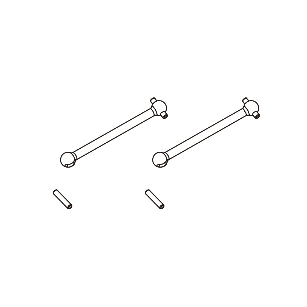 PD Racing Fr.Transverse shafts 2pcs