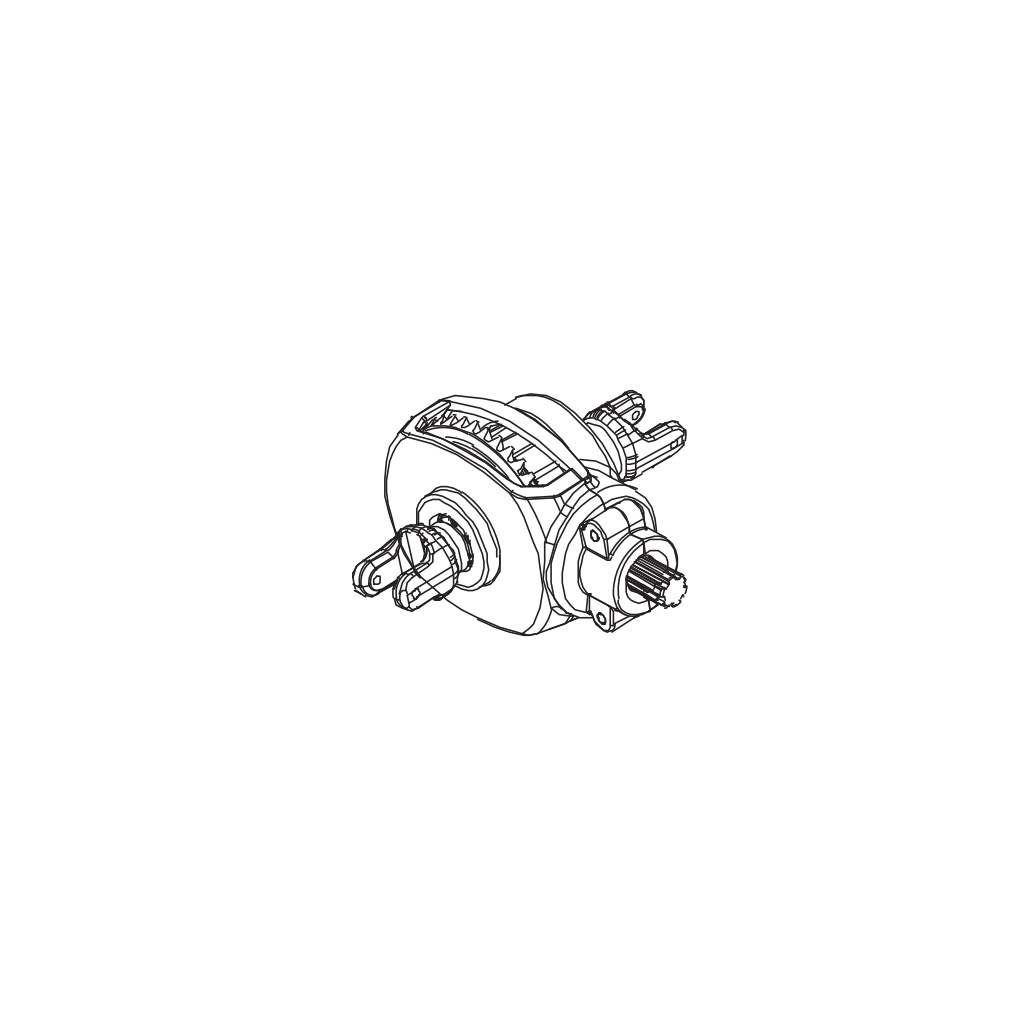 PD Racing Differential Gear Box Assembly 1PCS 