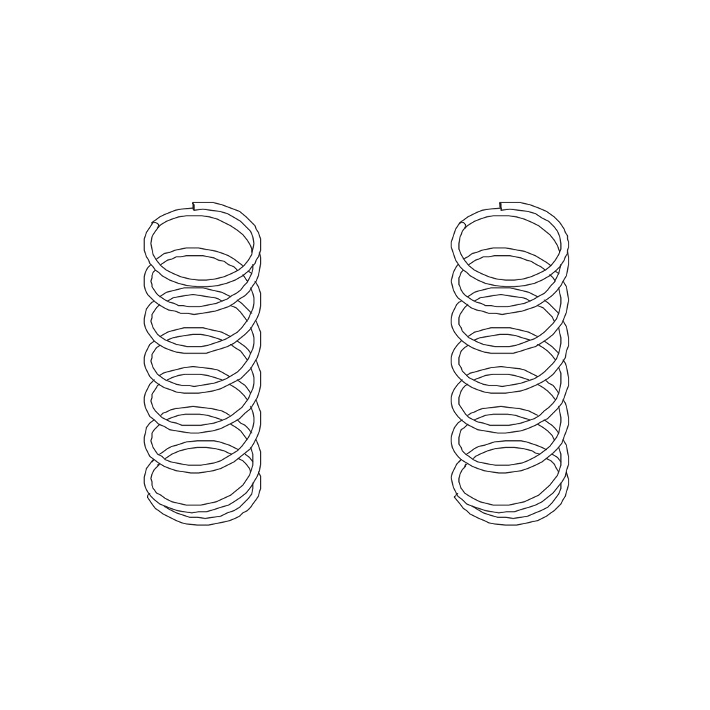 PD Racing Rr.Shock Absorber Spring 2PCS