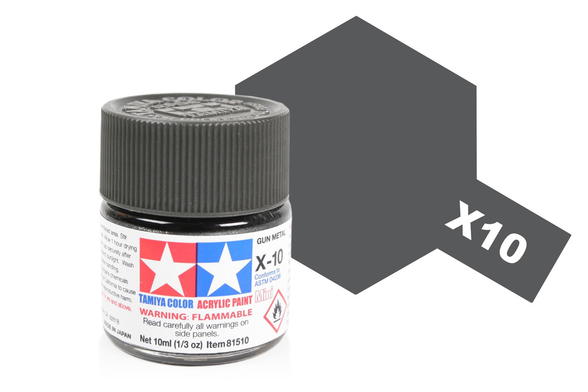 Tamiya Acrylic Mini X-10 Gun Metal