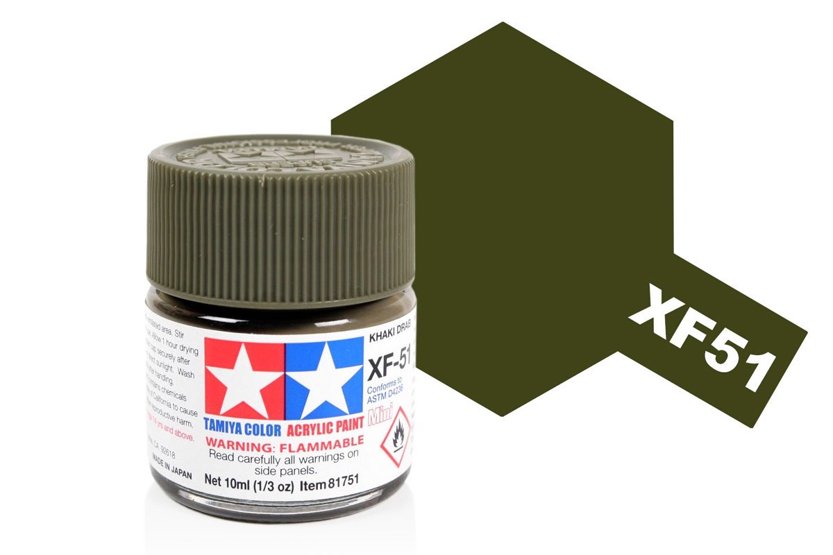 Tamiya Acrylic Mini XF-51 Khaki Drab