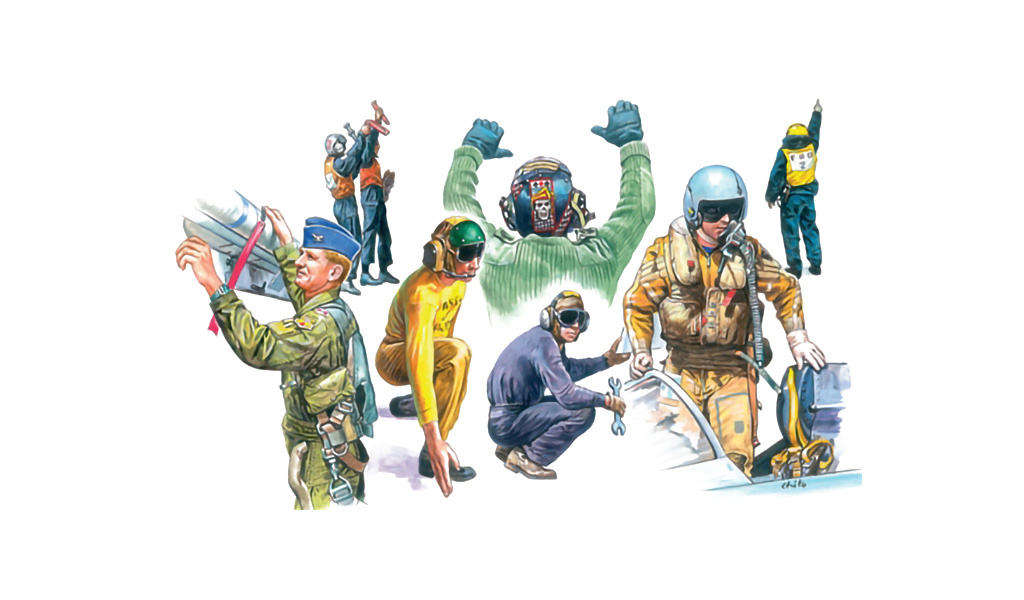 Italeri NATO PILOTS AND GROUND CREW