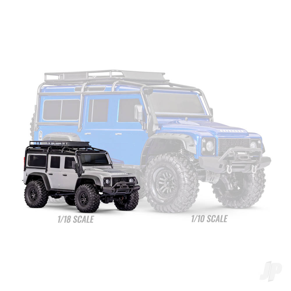 Traxxas TRX-4M Land Rover Defender 1:18 4WD Electric Trail Crawler, Light Blue (+ TQ, ECM-2.5, Titan 87T, 750mAh LiPo, USB Charger, Clipless Body)-6