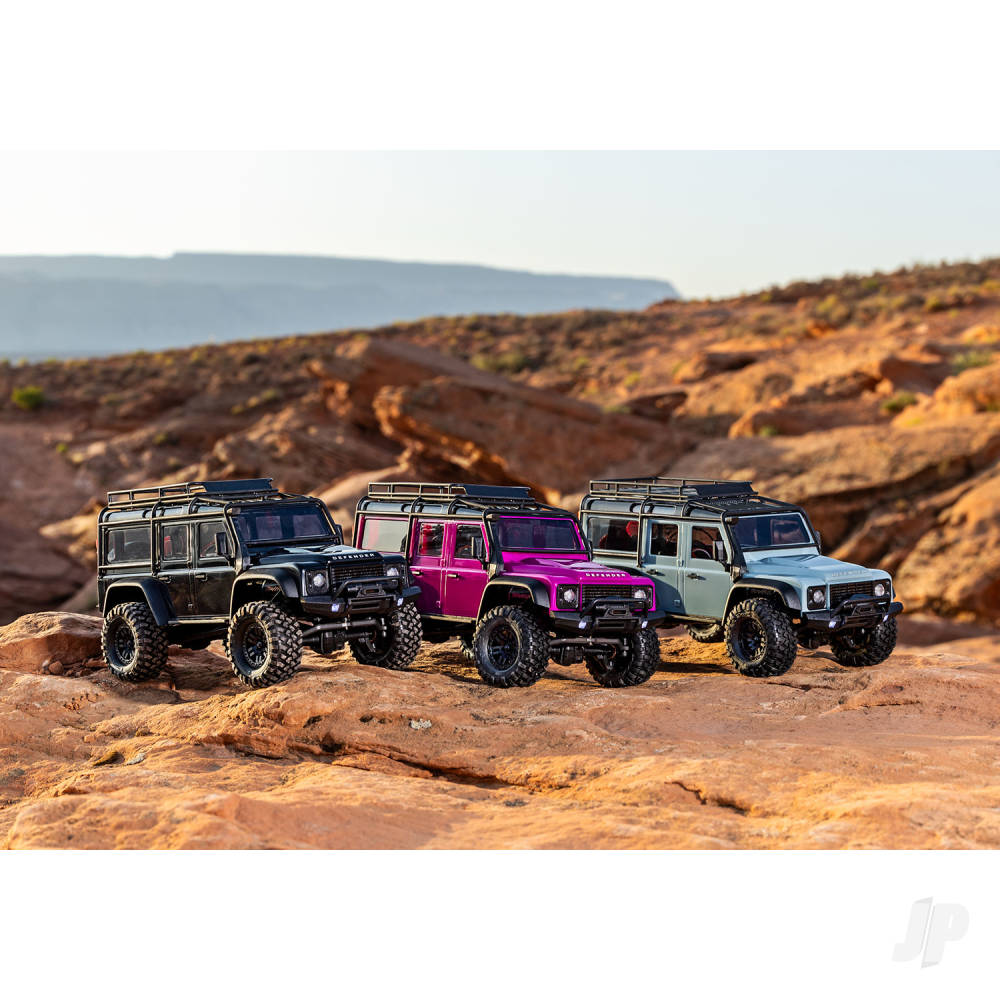 Traxxas TRX-4M Land Rover Defender 1:18 4WD Electric Trail Crawler, Pink (+ TQ, ECM-2.5, Titan 87T, 750mAh LiPo, USB Charger, Clipless Body)-16
