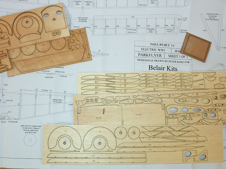 Nieuport 11 "Bebe' 25" electric scale kit-2