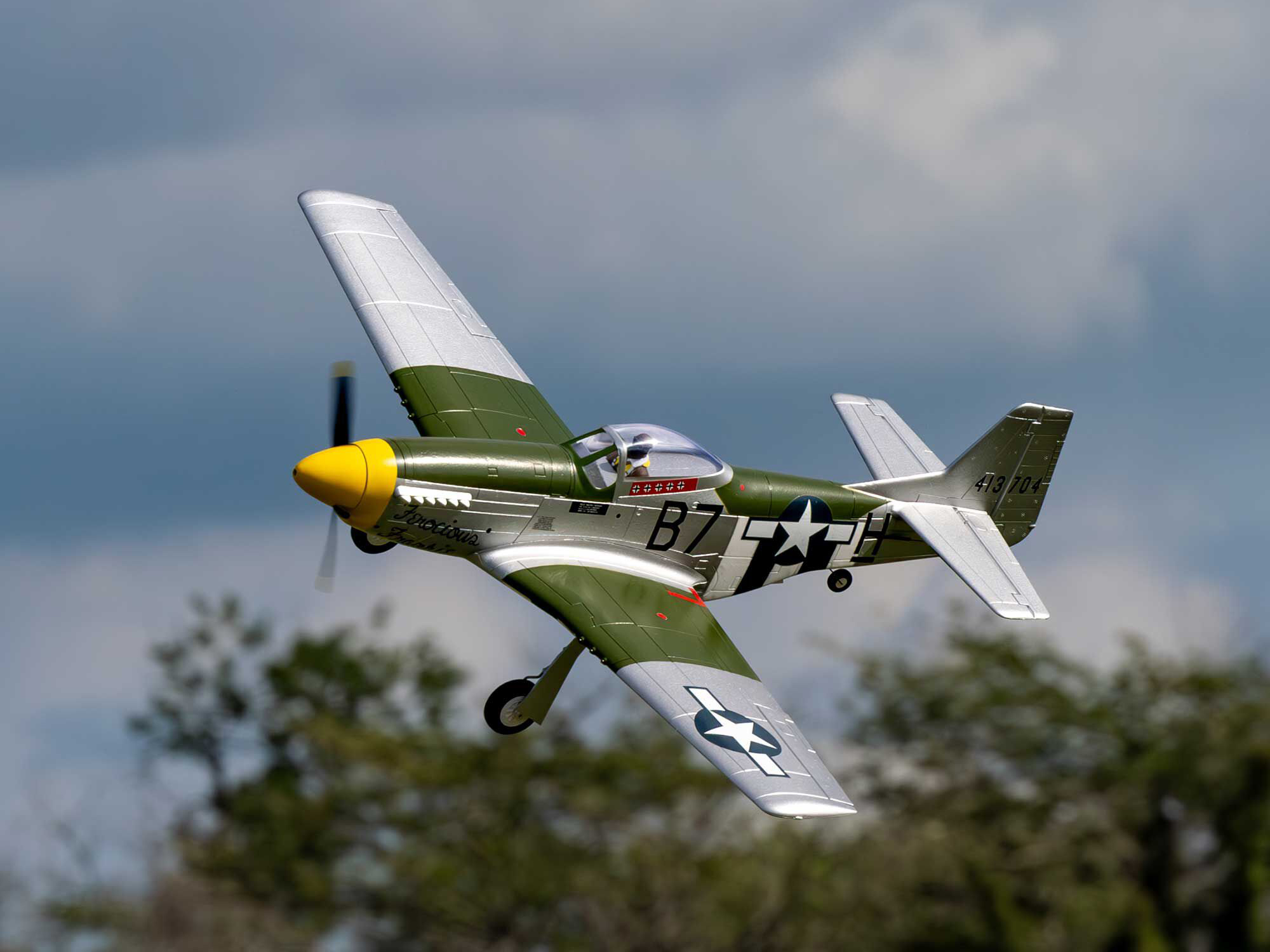 P-51D Mustang 1.0m BNF Basic with AS3X+ and SAFE Select-17