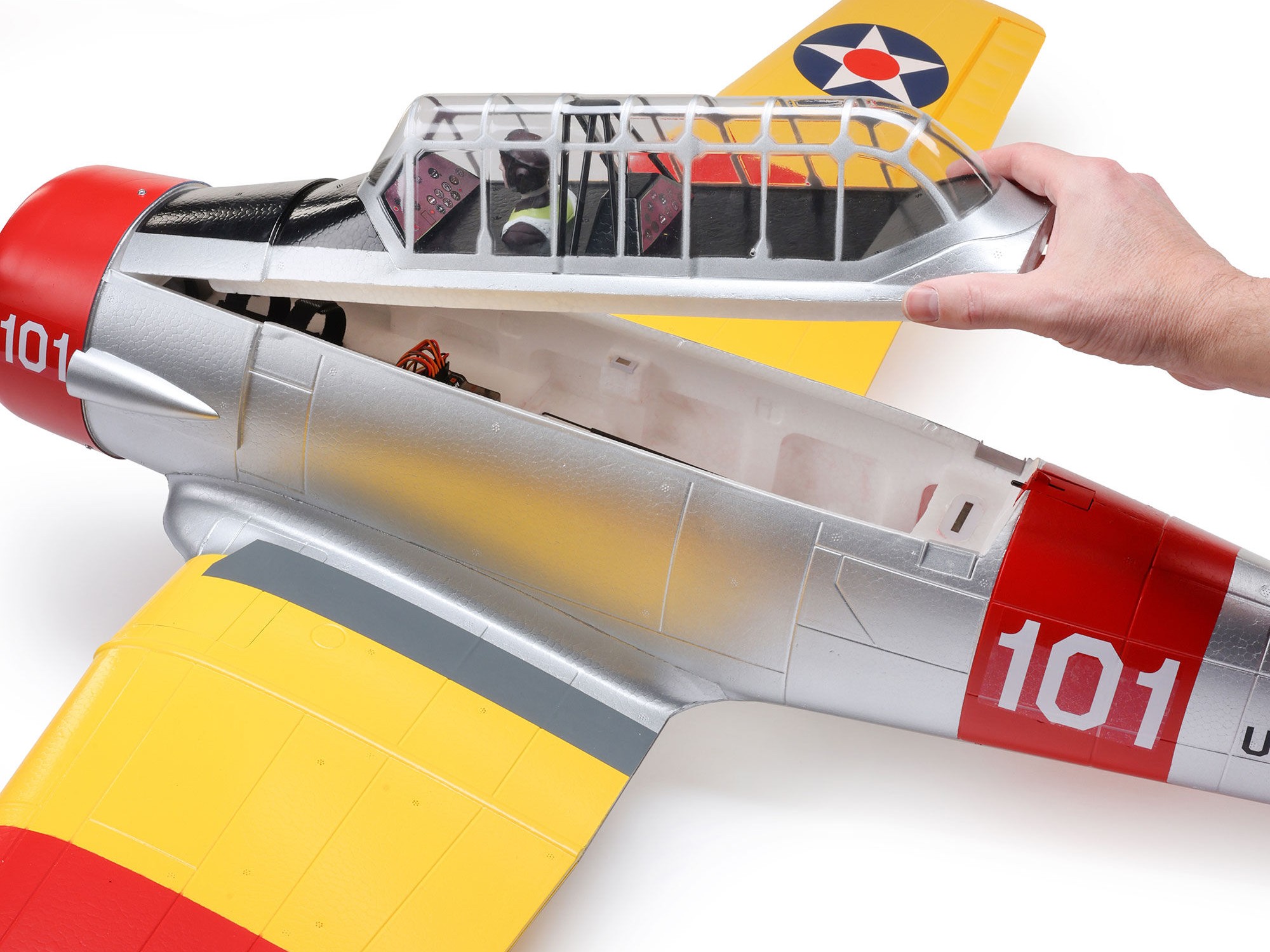 SNJ-5/AT-6 Texan 1.5m BNF Basic with AS3X+ and SAFE Select-13