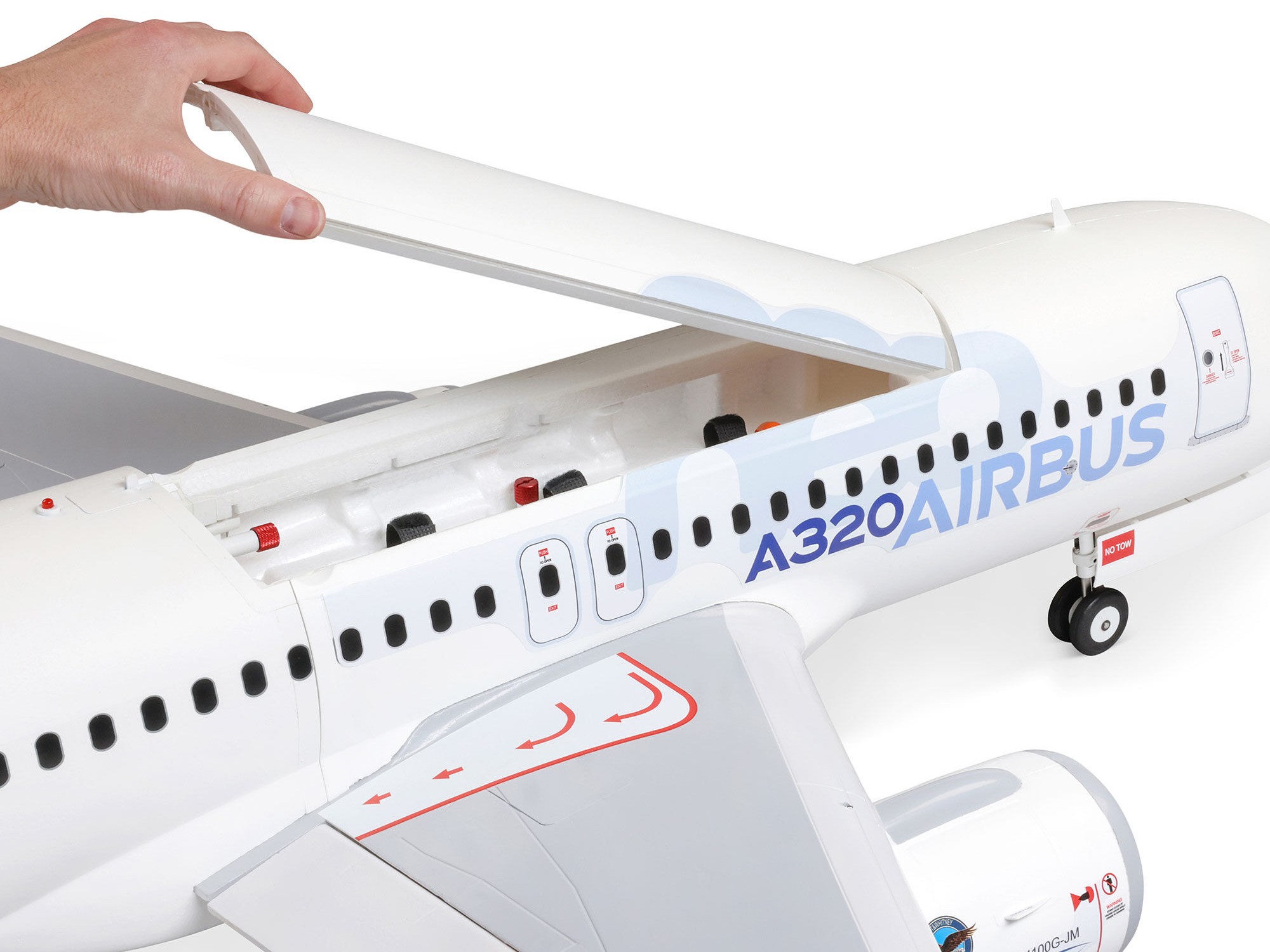 Airbus A320neo Twin 64mm EDF BNF Basic w/AS3X+ SAFE-10