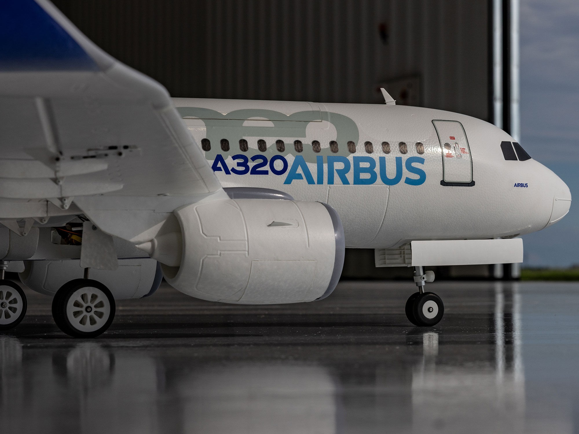 Airbus A320neo Twin 64mm EDF BNF Basic w/AS3X+ SAFE-23