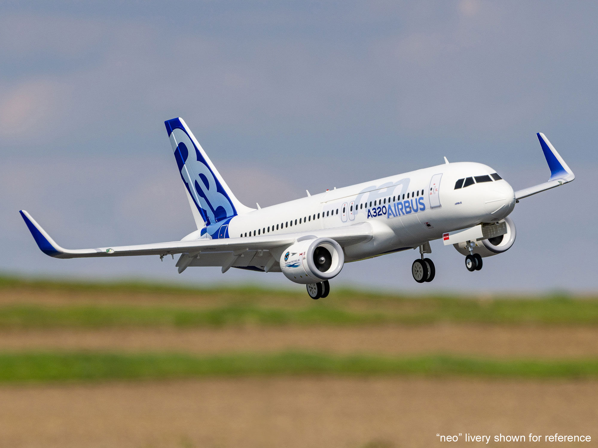 Airbus A320neo Twin 64mm EDF BNF Basic w/AS3X+ SAFE White-22