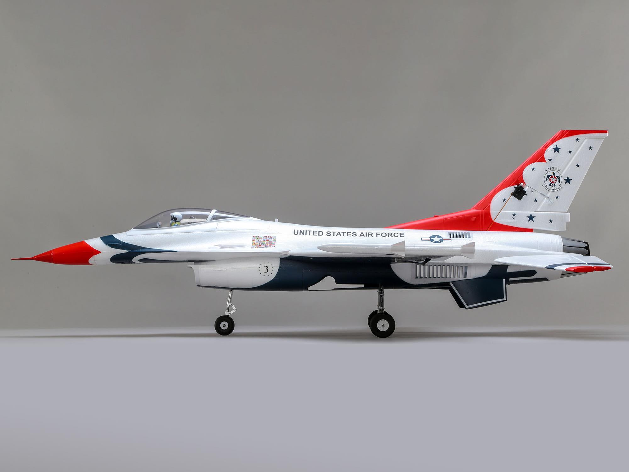 F-16 Thunderbirds 70mm EDF Jet BNF Basic with AS3X and SAFE-5