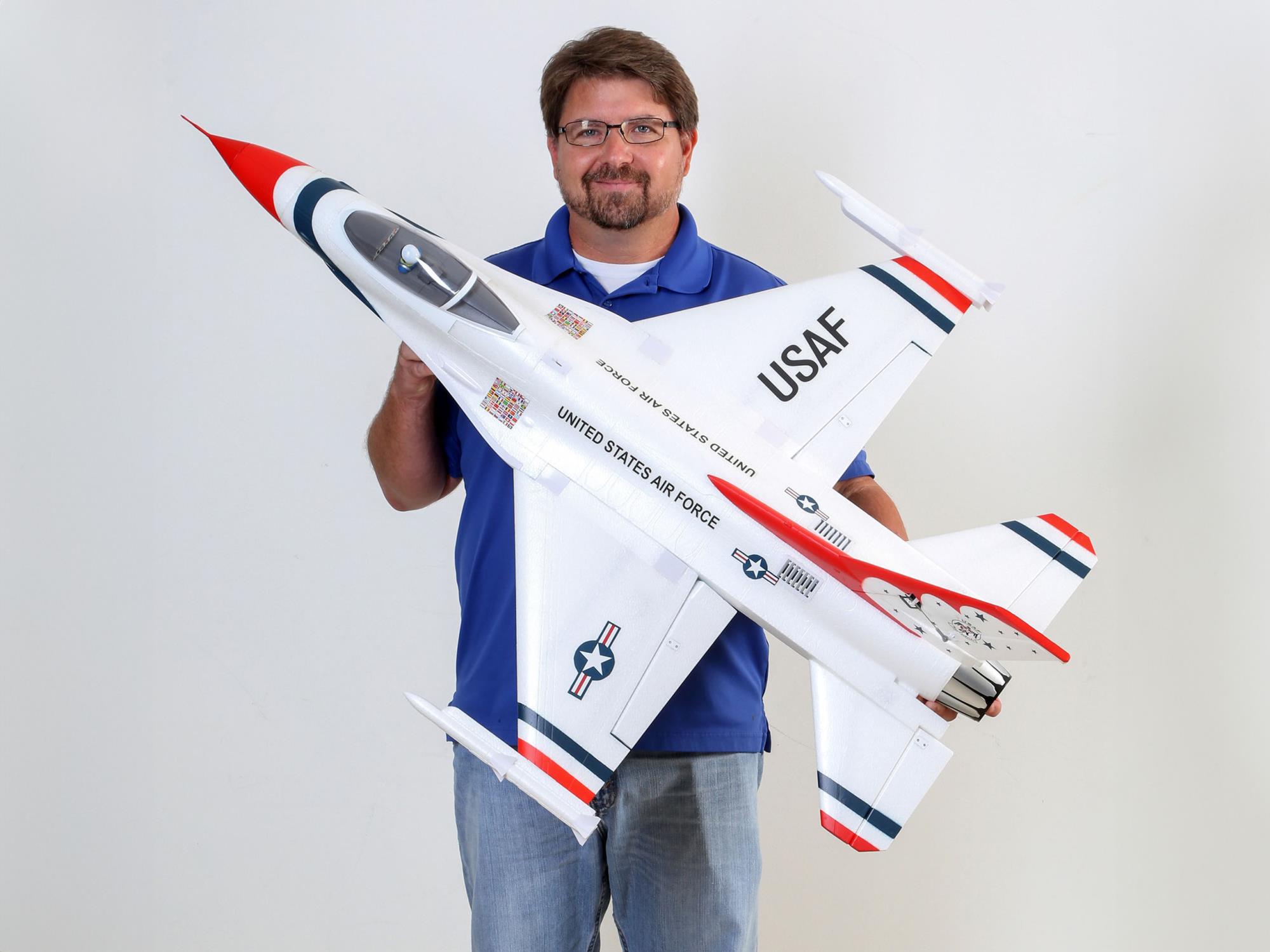 F-16 Thunderbirds 70mm EDF Jet BNF Basic with AS3X and SAFE-14